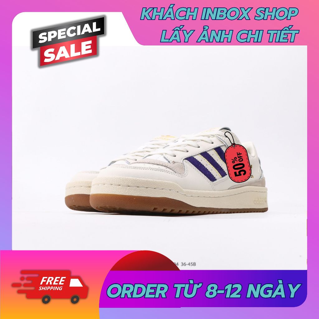 ✮Order✮Best Quality✮Sneaker✦Low CL 'White Collegiate Purple' JH7940✦✮𝐁𝐀𝐓𝐂𝐇-𝐅𝐎𝐑𝐔𝐌✮
