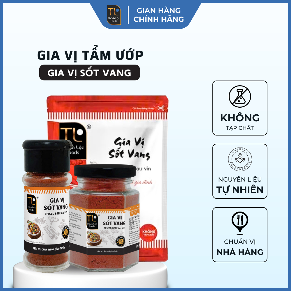 [COMBO 10/20/30] Gia Vị Sốt Vang Thành Lộc Foods – Stew Seasoning Chuẩn Vị Pháp, Nấu Bò Sốt Vang – B