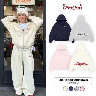 Áo Hoodie Zip ORIGINALS Nỉ 2 Da Không Xù Chữ Thêu Bycamcam- AHOD252