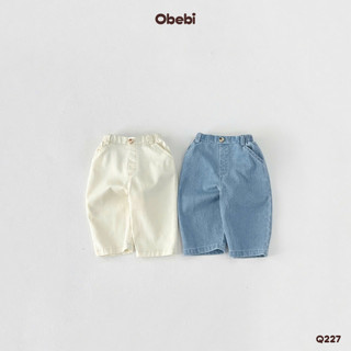  Quần Kaki Dáng Suông Obebi Thời Trang Hè Thoải Mái Cho Bé Trai Bé Gái từ 8kg - 23kg Q227 