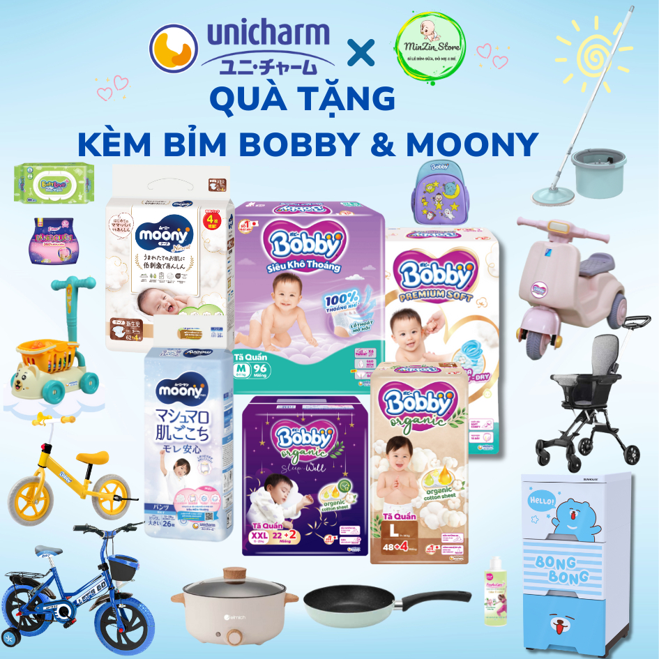 [KHÔNG BÁN] Quà tặng kèm bỉm BOBBY và MOONY theo bảng quà ở ảnh bìa sản phầm chính