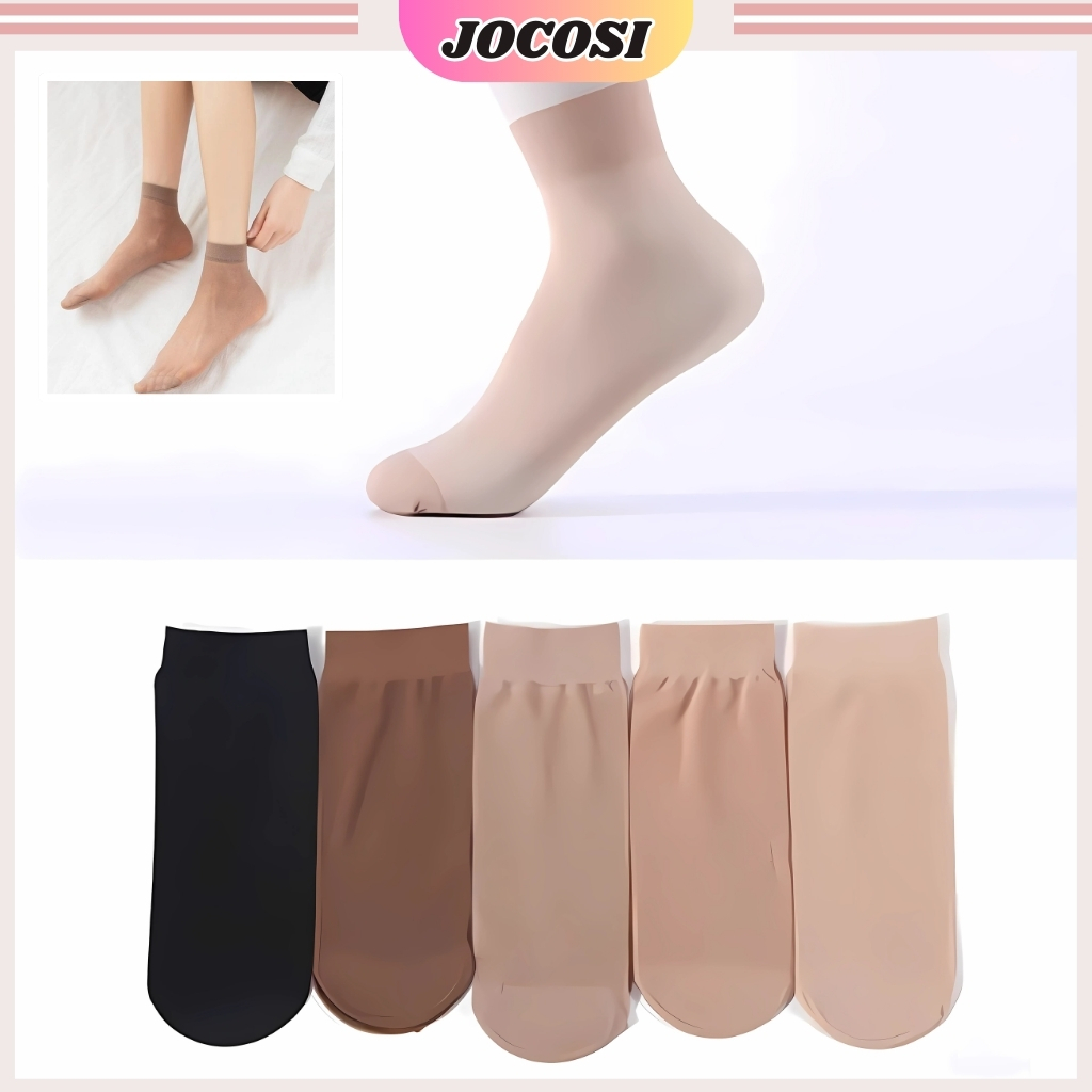 Vớ tất nữ cổ ngắn dễ thương siêu mỏng thật chân thông thoáng mềm mịn JOCOSI T9111