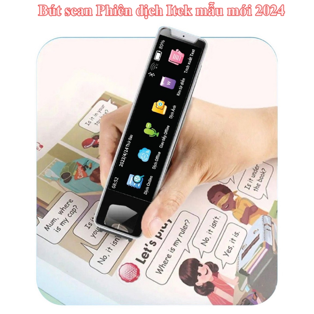 Bút Phiên Dịch Đa Ngôn Ngữ Itek S 2025, Dịch Văn Bản, Giọng Nói, Học Ngoại Ngữ, Pin Khủng 6h sử dụng