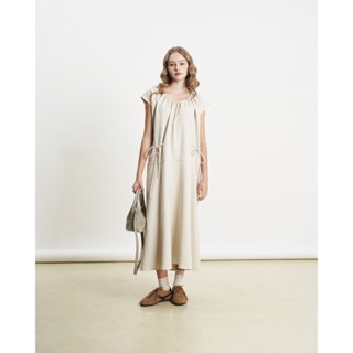 Đầm nâu PHIONA có thể mặc hai kiểu; đầm midi mặc đi chơi đi làm dáng suông, thiết kế tối giản KHÂU BY CQ