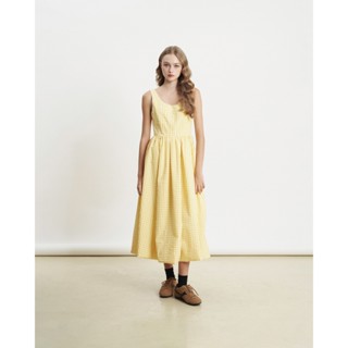 Đầm POLLINE hai dây tối giản tùng bí KHÂU BY CQ