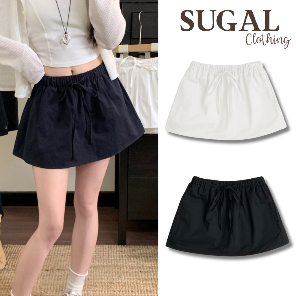 SUGAL - Chân Váy Nữ Hai Lớp Quần Bảo Hộ Cùng Chất Cạp Trễ Thô Mềm | CV NU 087