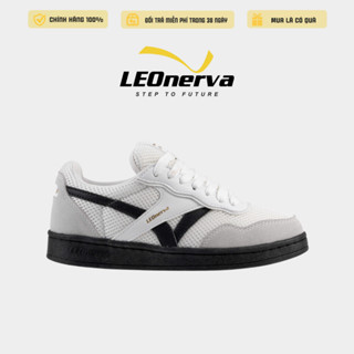  Giày Thể Thao Sneaker Unisex Nam Nữ LEOnerva 808 Lưới VS2 - Trắng Đế Đen 