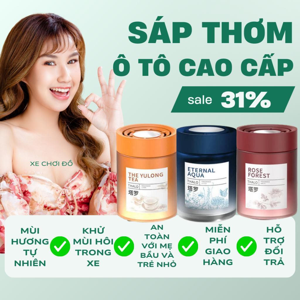 Sáp Thơm Khử Mùi Xe Hơi THALO