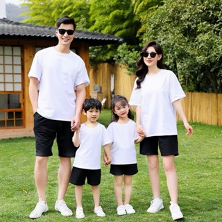 Áo Thun Trơn Gia Đình Unisex Nam Nữ Trẻ Em – Chất thun Cotton Mềm Mịni|  Áo Phông Đồng Phục Đi Chơi, Đi Biển