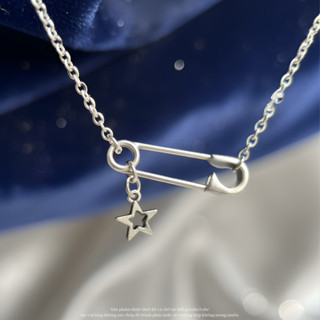    KHÔNG ĐEN GHỈ   Vòng Cổ Safety Pin Titanium The New Star - Chất liệu thép không ghỉ 
