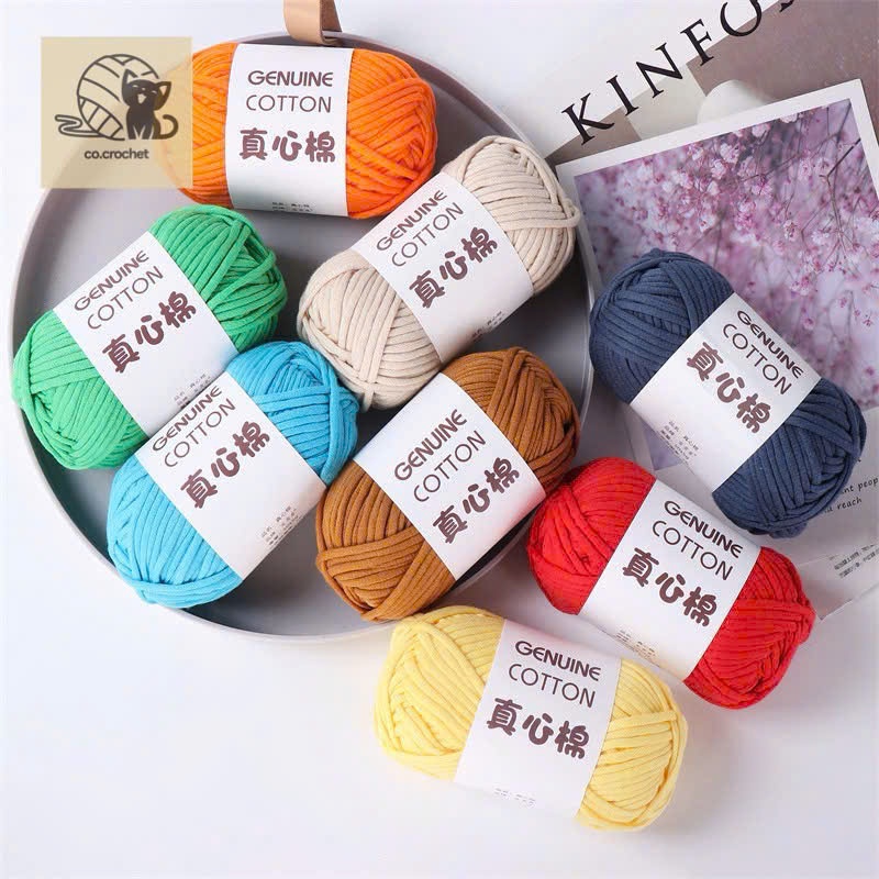 Sợi vải bông móc túi cuộn 50 gr bền dễ móc