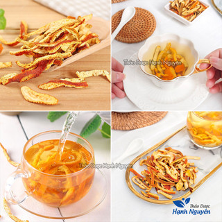 Trần bì 100g, vỏ quýt, vỏ cam khô, giảm ho, tiêu đờm, đau họng, đầy bụng, khó tiêu, tốt cho tiêu hoá