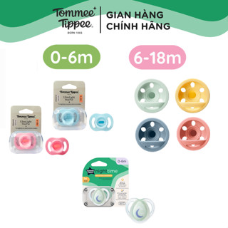 (Vỉ Đơn, Tách Lẻ Từ Vỉ Đôi) Ty Ngậm Cho Bé Tommee Tippee 0-6, 6-18, 18-36 Tháng - Nhiều Mẫu
