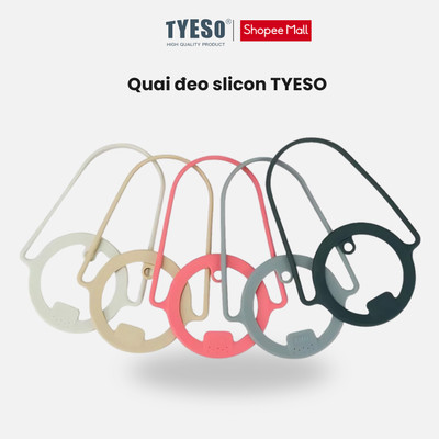 Dây tay cầm silicon cho ly cốc giữ nhiệt tyeso quai xách di động ngoài trời cao cấp siêu bền đẹp