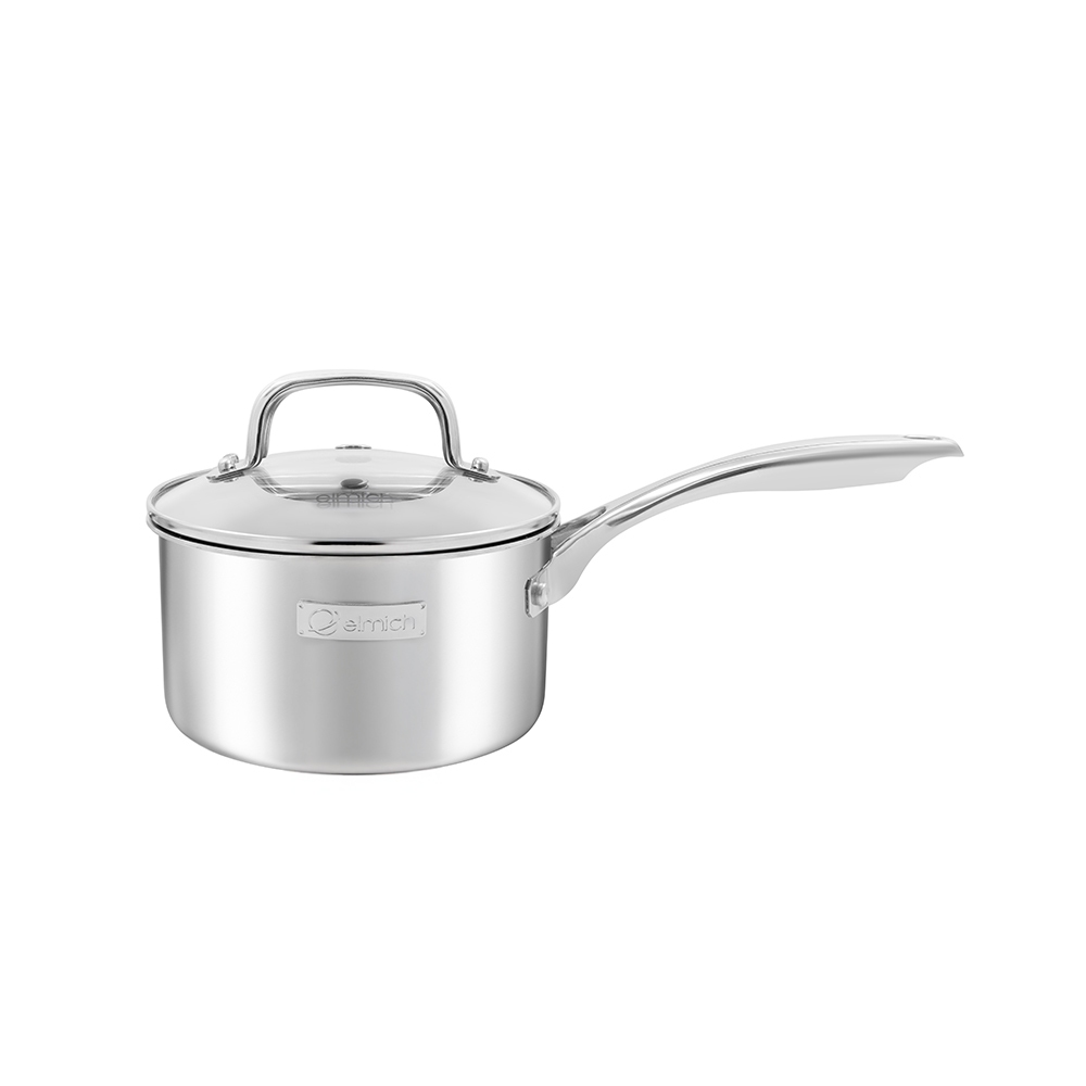 Quánh inox liền khối Elmich Trimax Napoli EL2538IN size 14, 16cm