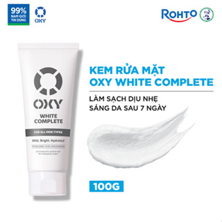  Sữa rửa mặt cho nam OXY sạch dịu nhẹ sáng da OXY White Complete 100g 