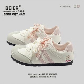  BEIER AUTH 100% Giày thể thao nữ beier giày sneaker hồng xám 