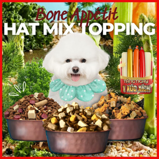 Hạt cho chó mix topping bò, gà, gan, tủy, chà bông Bone Appetit (đặc biệt dành cho chó kén ăn) tặng xúc xích cho chó
