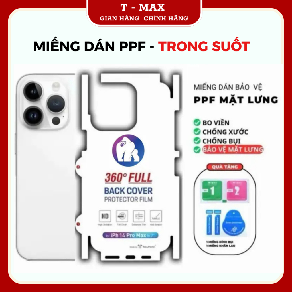 Dán PPF IPhone Full Viền Cho 17 Promax 16 Promax 15 Promax 14 Promax 13 Promax 12 Promax