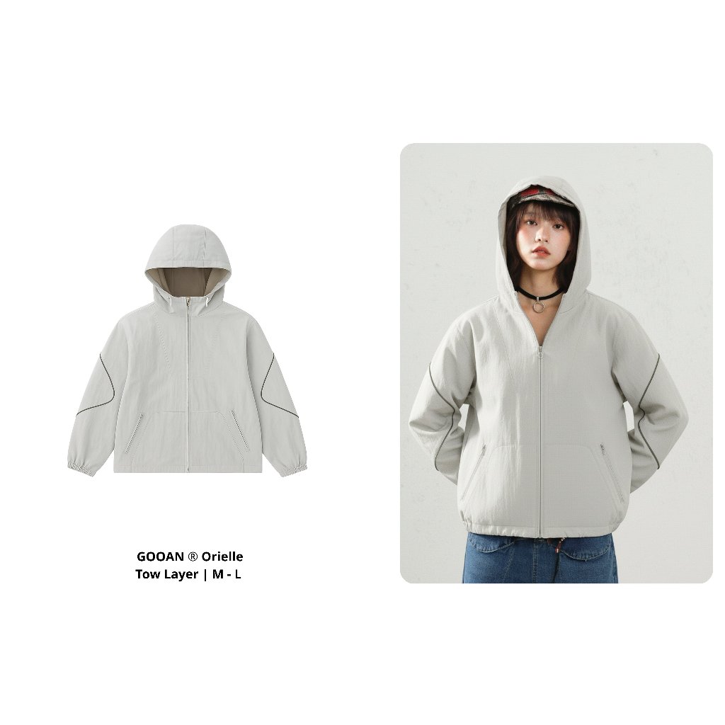 Áo Khoác Gió Nữ Orielle Chống Nắng, Chống Mưa, Thoáng Mát - Phong Cách Hàn Quốc, Bảo Vệ Tia UV, Mát Mẻ Suốt Ngày