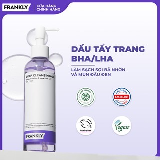  Dầu tẩy trang Frankly BHA LHA làm sạch sợi bã nhờn và mụn đầu đen Frankly Deep Cleansing Oil 200ml 