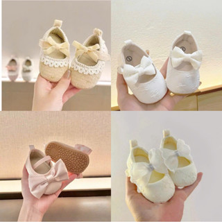 Giày búp bê bé gái sơ sinh tập đi – Giày vải mềm nhẹ chống trơn cho bé 0–18 tháng