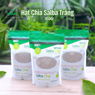[Chính Hãng] Hạt Chia Salba Trắng & Đen 450gr - nguyên liệu nhập khẩu chính ngạch, giấy công bố đầy đủ.