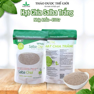 [Chính Hãng] Hạt Chia Salba Trắng & Đen 450gr - nguyên liệu nhập khẩu chính ngạch, giấy công bố đầy đủ.