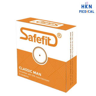 Bao cao su mỏng nhiều chất bôi trơn SafeFit Smooth 3 chiếc