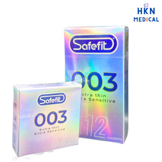 Bao cao su CỰC SIÊU MỎNG Safefit 0.029mm - 3 chiếc ( bạc )