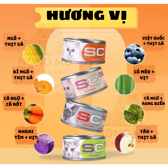 [SC GRAVY] PATE SC GRAVY DÀNH CHO MÈO BỔ SUNG MEN VI SINH HỖ TRỢ ĐƯỜNG RUỘT DÀNH CHO MÈO  - 80gr