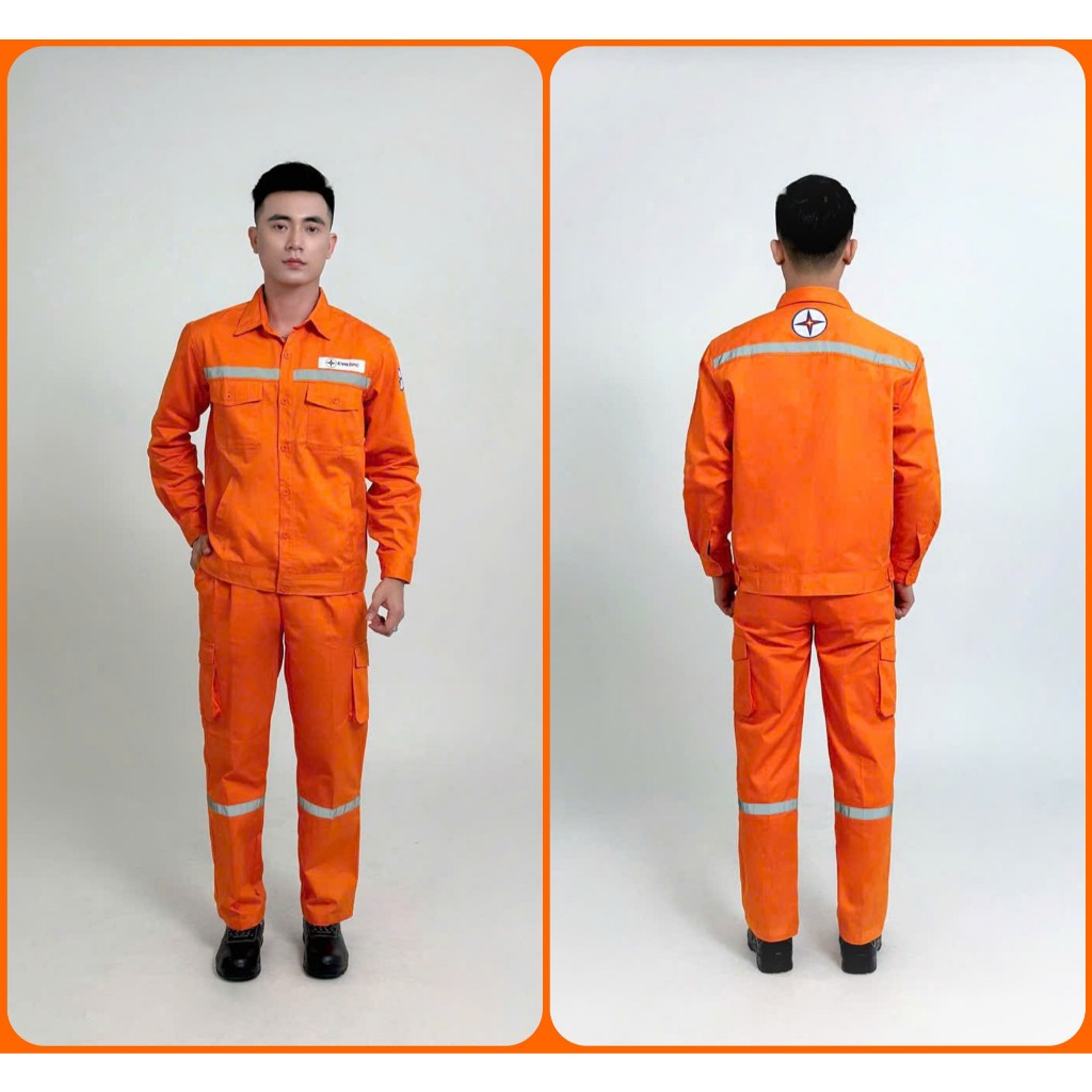 QUẦN ÁO ĐIỆN LỰC TIÊU CHUẨN EVN BAO GỒM LOGO ĐIỆN LỰC