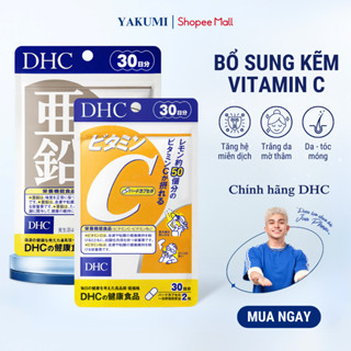 Combo Viên Uống DHC Vitamin C [60 Viên/ 30 Day] & Kẽm [30 Viên/ 30 Day] – Sáng Da, Tăng Sức Đề Kháng