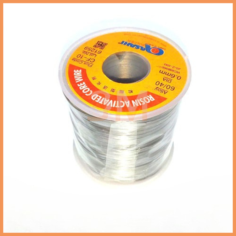 Thiếc Hàn Asahi 60% 0.6mm - Dây Hàn Chì Mịn Cao Cấp Hàn Linh Kiện, Mạch Điện Tử