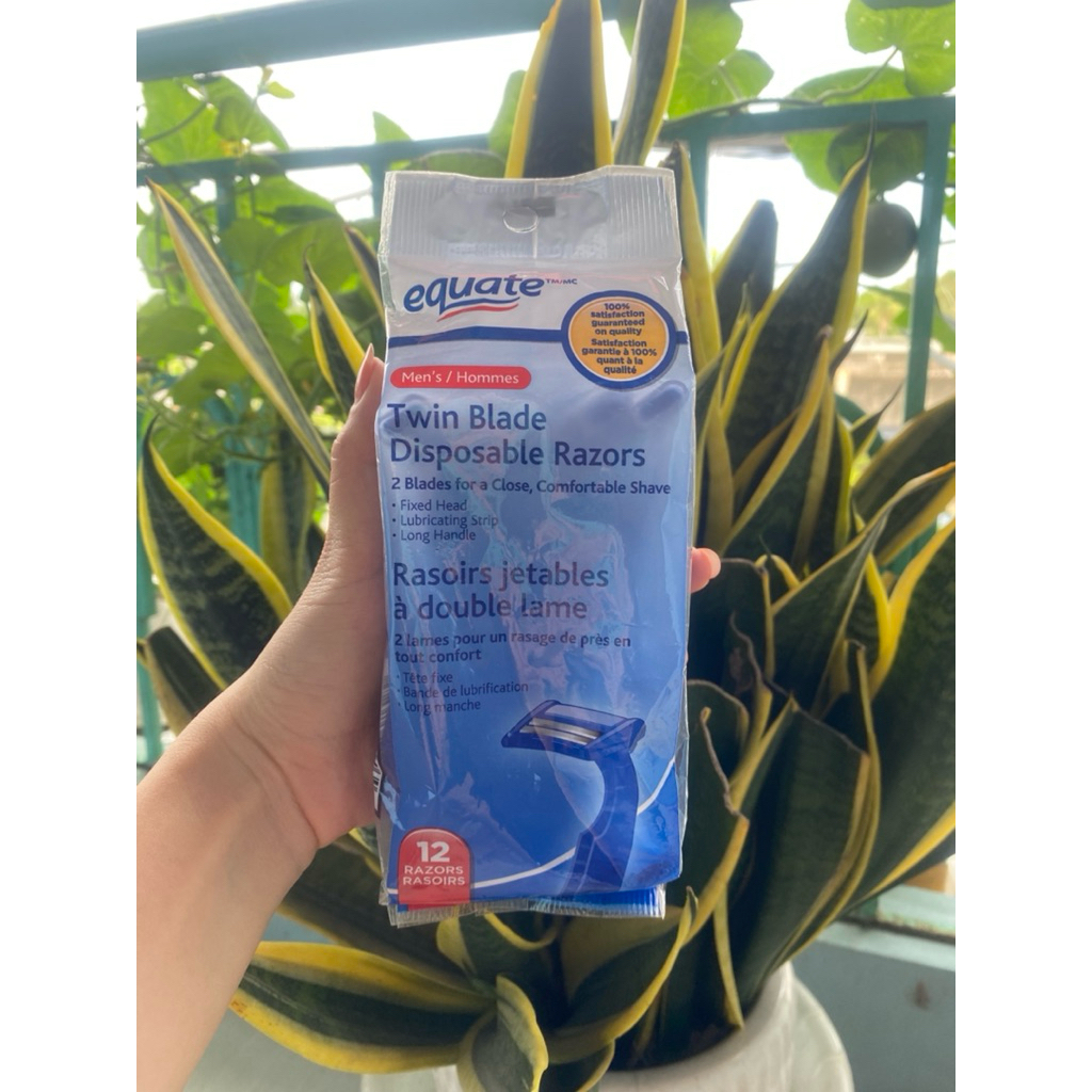 Set 12 dao cạo râu Equate Hàng Canada