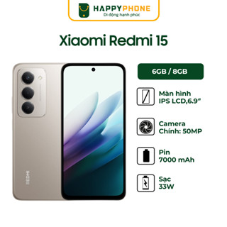  Điện Thoại Xiaomi Redmi 15 - Hàng Chính Hãng Mới Nguyên Seal 