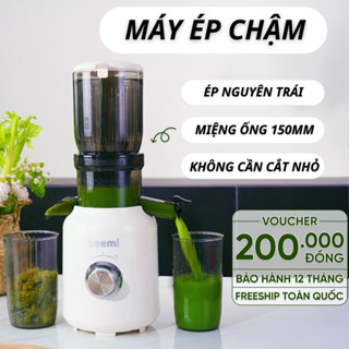 (HÀNG MỚI VỀ) Máy ép chậm trái cây Beemi, máy ép nước hoa quả đa năng nội địa nhập khẩu chính hãng ép khô bã.