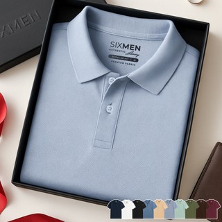  Áo polo nam cao cấp SIXMEN - BASIC TRƠN  Tặng Kèm Hộp Quà Xịn  vải cá sấu FeelMax thoáng mát 