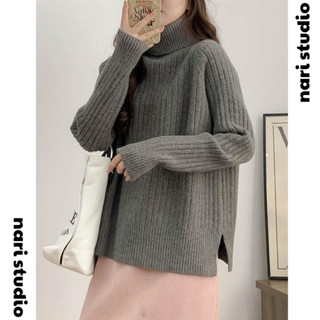 Áo len nữ basic cổ lọ nhiều màu đẹp chất len lông thỏ mềm ulzzang kiểu hàn form rộng dễ thương AL43