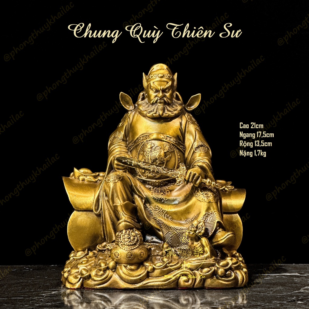 Chung Quỳ Thiên Sư - Tượng Đồng Thờ Cúng
