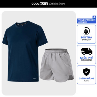 Set đồ tiết kiệm Áo Thun thể thao Nam Coolmate Basics và Quần short Maxcool thấm hút, nhanh khô, t