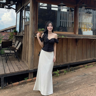  Chân Váy Bi Dài Đuôi Cá Chất Chéo  Một Mẩu House  