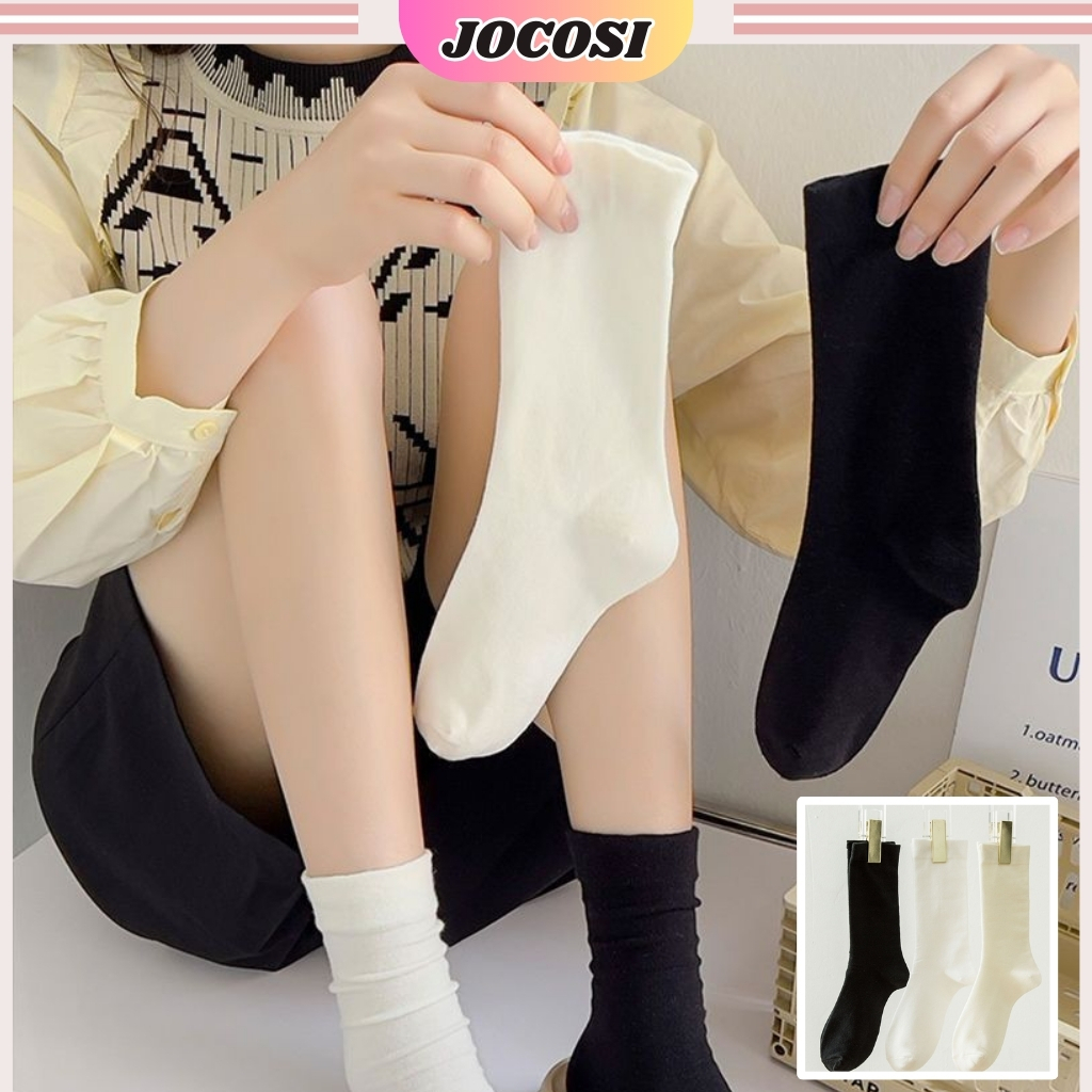 Tất nữ cổ trung style hàn quốc dễ thương , Vớ nữ mềm mịn khử mùi an toàn chống hôi chân JOCOSI T786