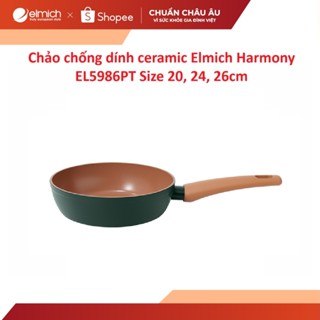  Chảo chống dính ceramic Elmich Harmony EL5986PT Size 20 24 26cm 