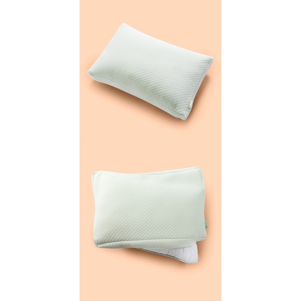 Gối Cao Su Non Kết Hợp Gòn Tơ Tằm - Dual Side Memory Foam Pillow | BigBuy360 - bigbuy360.vn