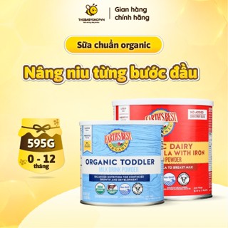   Hàng Mỹ - Bay Air  Sữa hữu cơ Earth's Best Organic màu xanh đỏ dành cho bé 