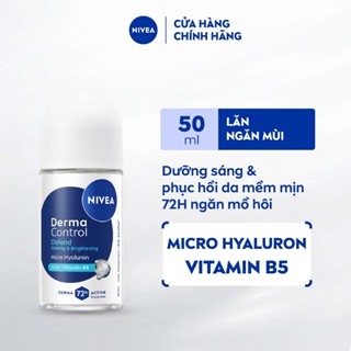  Lăn Khử Mùi NIVEA Derma Control Dưỡng Sáng Đều Màu Da  Mềm Mịn  Dưỡng Sáng & Phục Hồi Da  50 ml  - 91780 91794 91768 