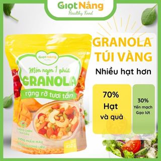   Mới  Granola Túi Vàng Mới Nhiều Hạt Ngon Giòn Với Viên Yến Mạch Trái Cây Mới Từ Giọt Nắng Healthy 