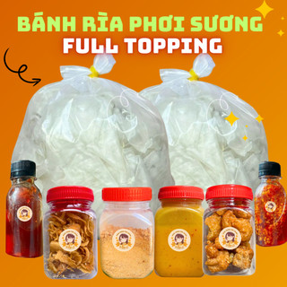  1kg bánh rìa ủ bơ tặng kèm fulltoping muối sặc sốt tắc sa tế hành phi 