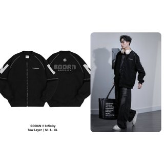  Áo Khoác Bomber Varsity Gooan Infinity Form Rộng 